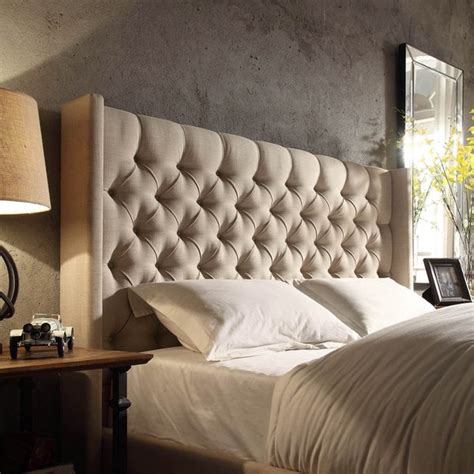 oversized wingback headboard.